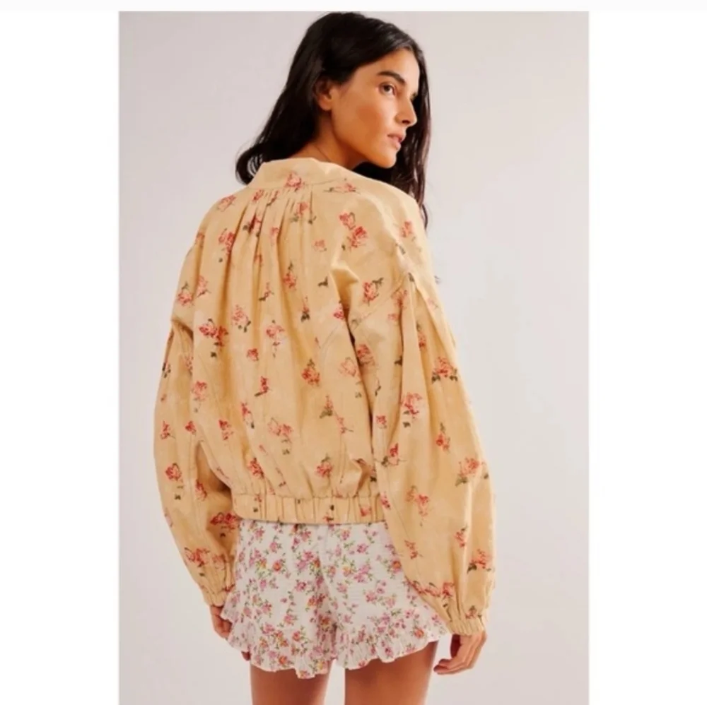 NWT Free People Rory Floral Bomber Jacket Size XS $148 Retail - Picture 3 of 7